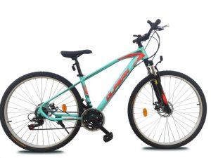 Horský bicykel mint - červený