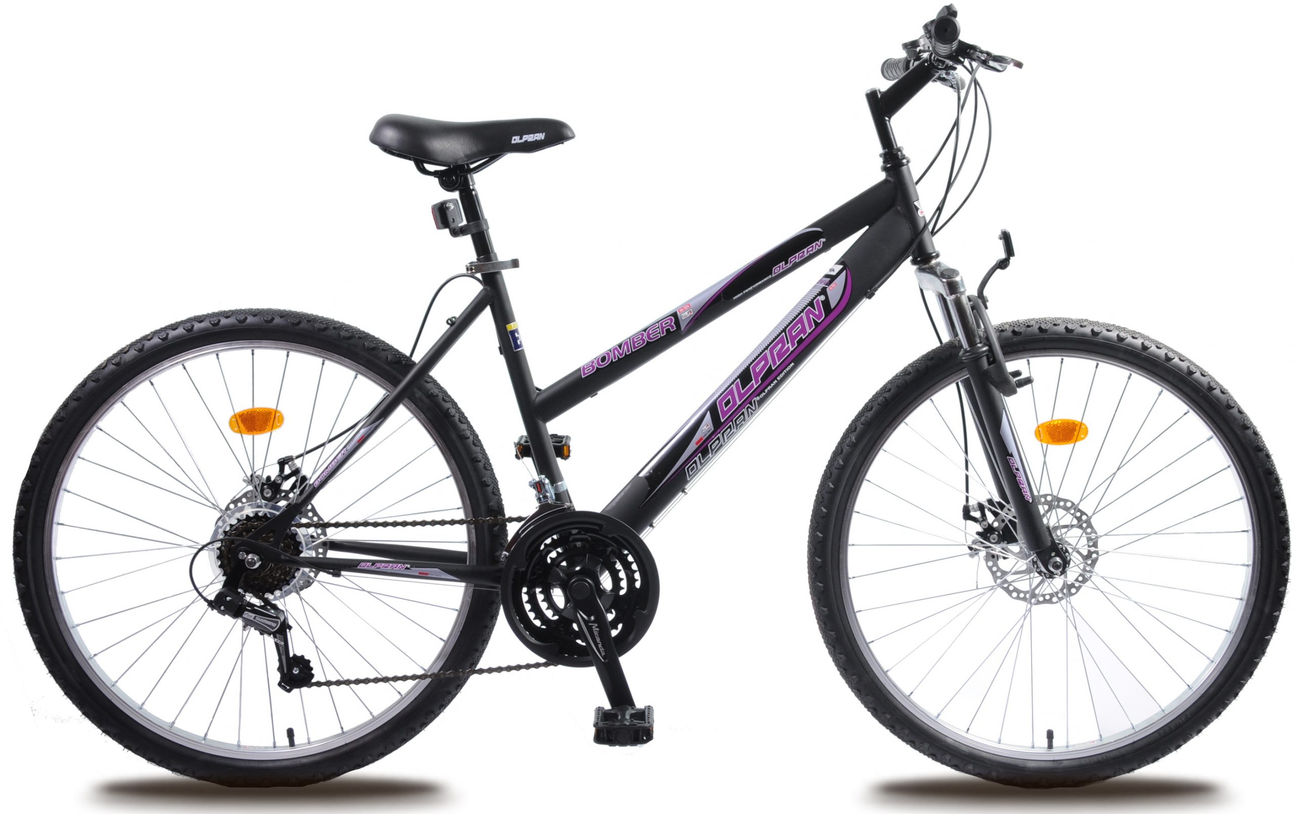 Dámsky horský bicykel čierno-fialový